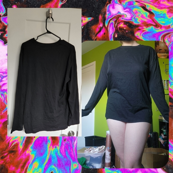 Black Long Sleeve Top - Picture 2 of 2